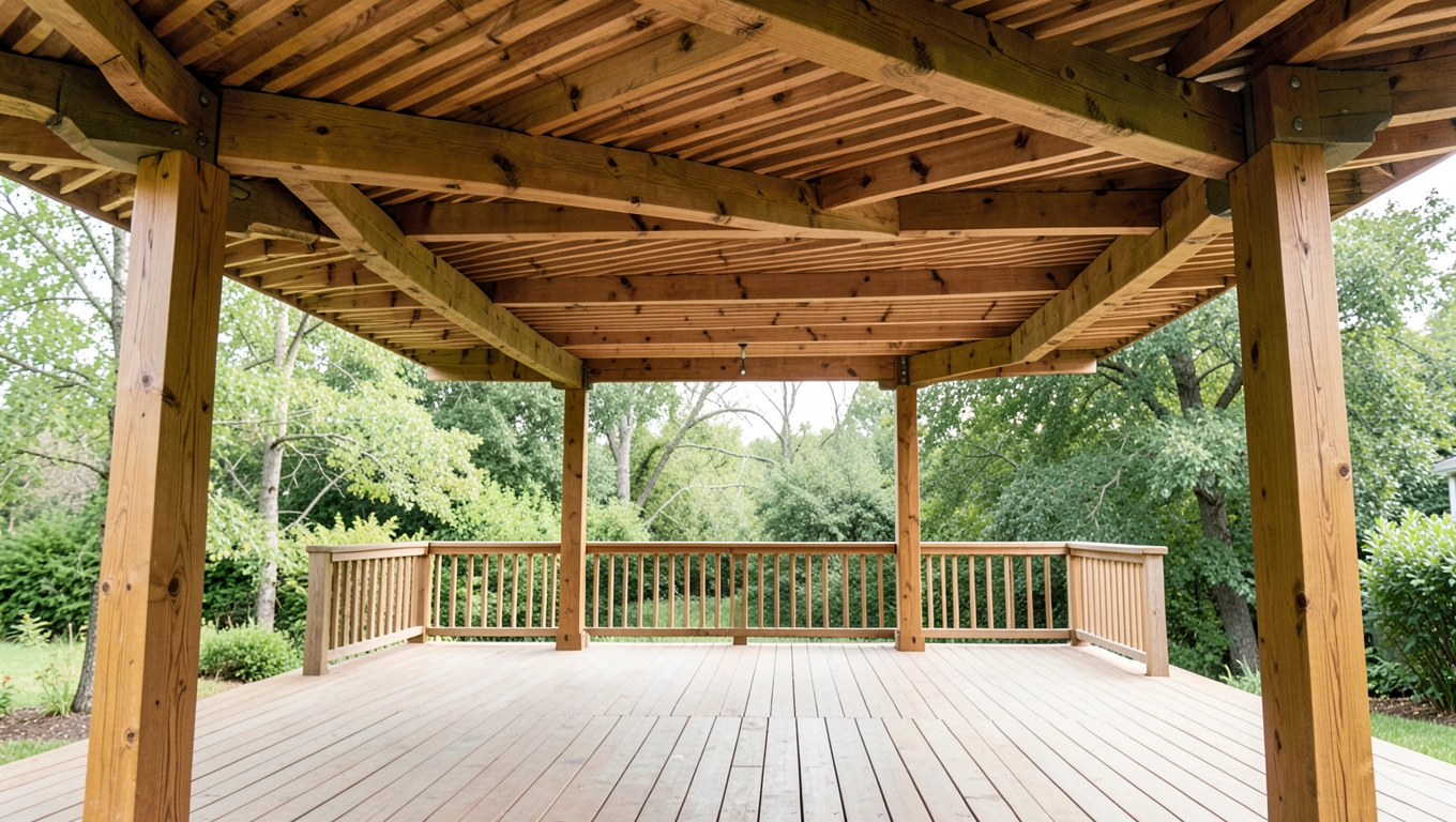 Zadaszenie tarasu z drewna