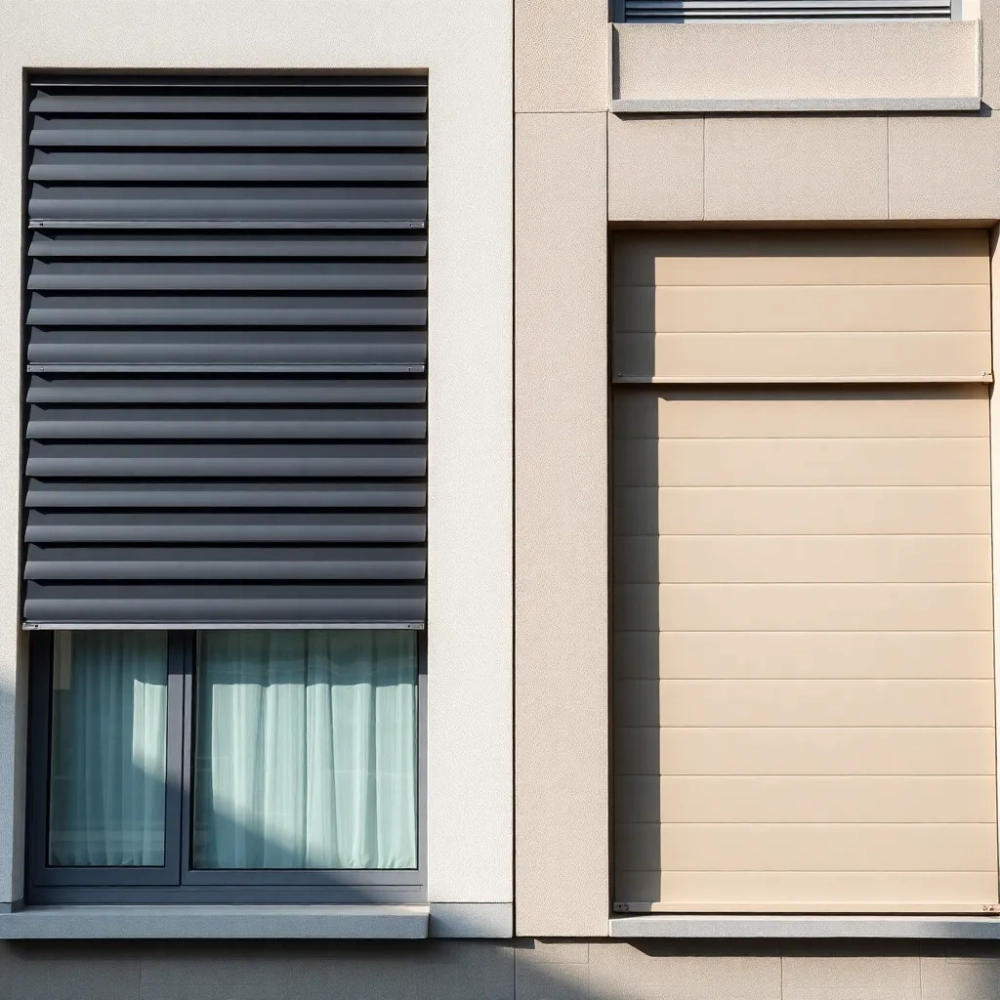 Żaluzje fasadowe a rolety cena