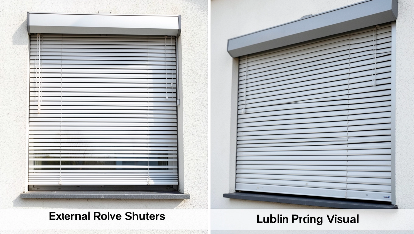 Żaluzje fasadowe czy rolety zewnętrzne cena Lublin