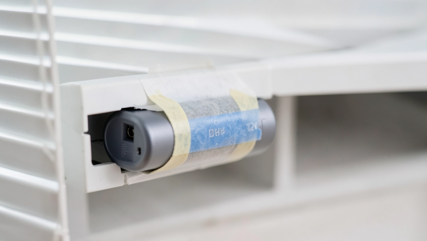 Zasilanie napędu do rolet wewnętrznych