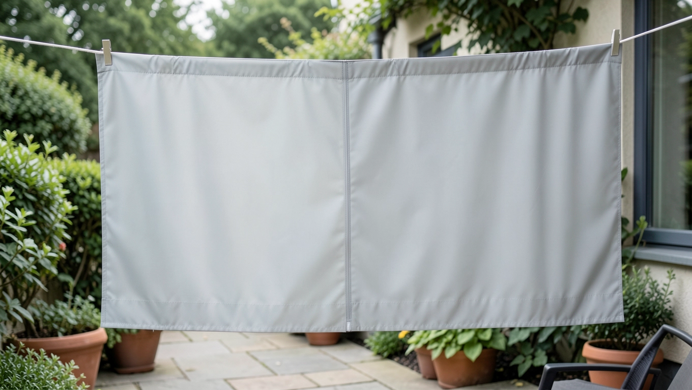 Zasłony tarasowe na lince