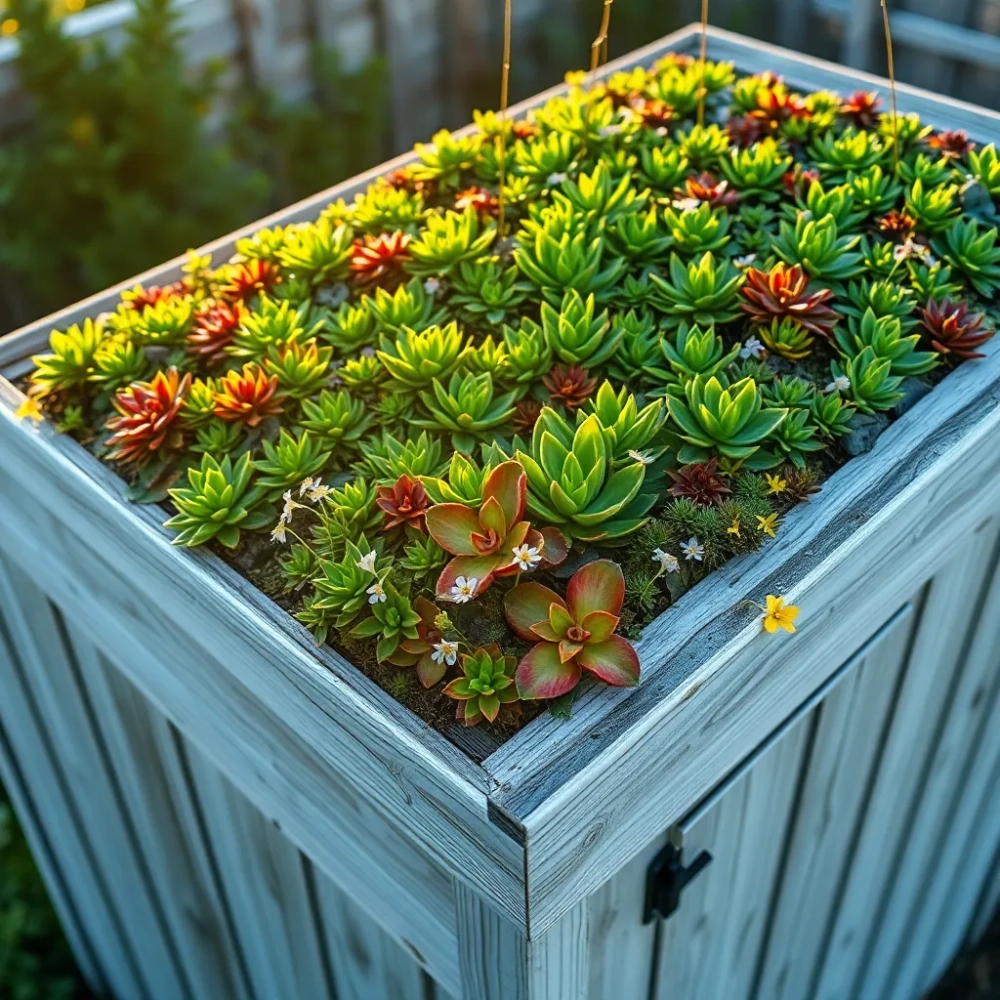 Zielony dach na wiacie