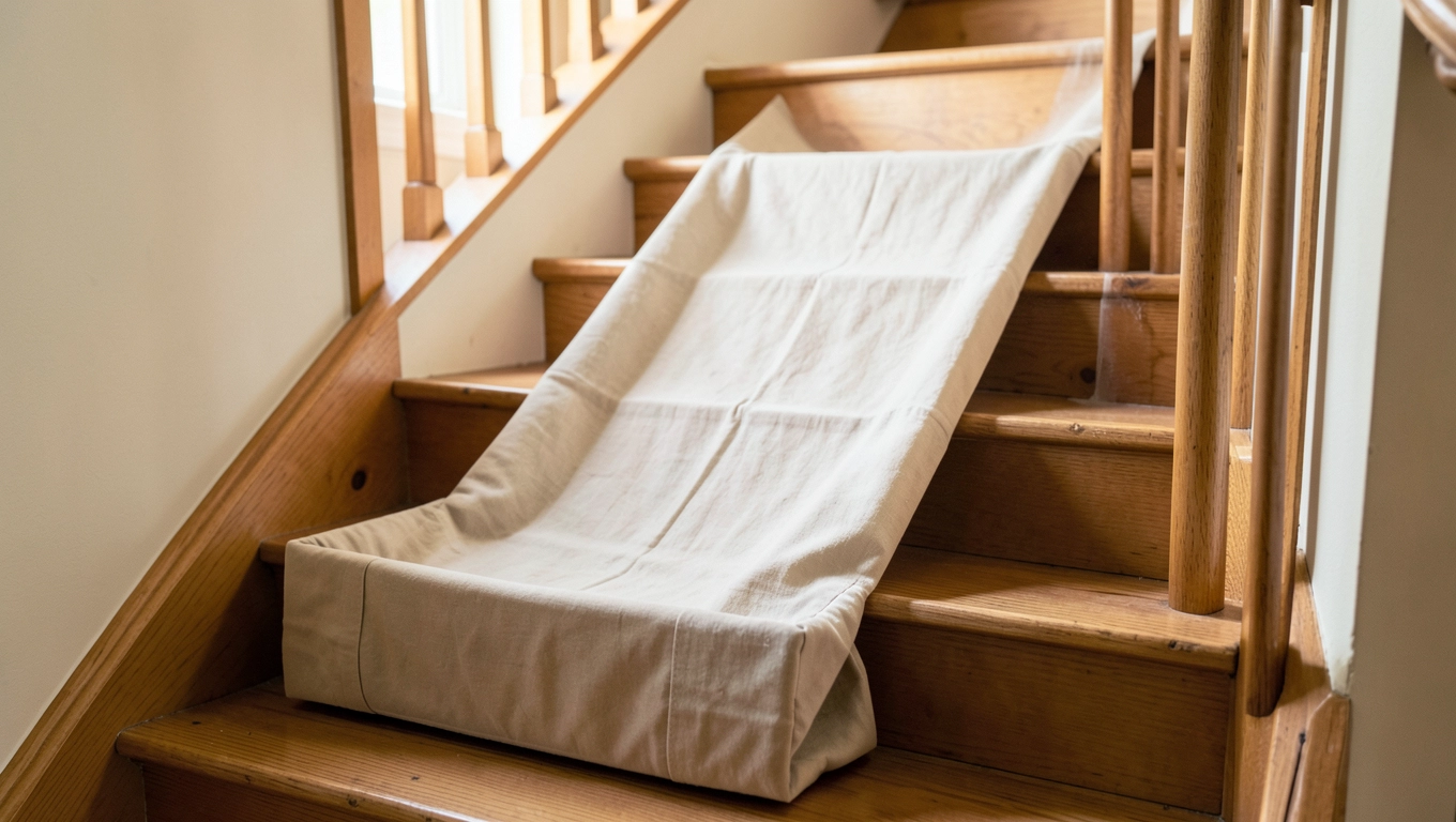 Zjeżdżalnia na schody w domu