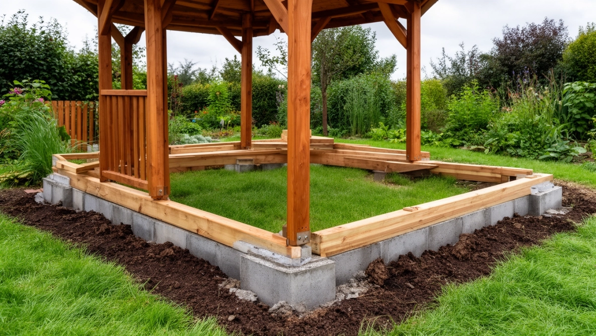 fundament pod altanę drewnianą