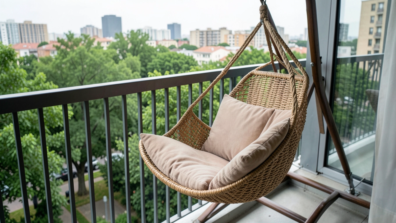 Huśtawka na balkon