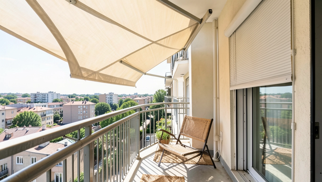 Jak osłonić balkon w bloku przed słońcem