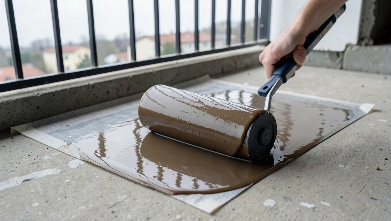 Jak położyć folię w płynie na balkon