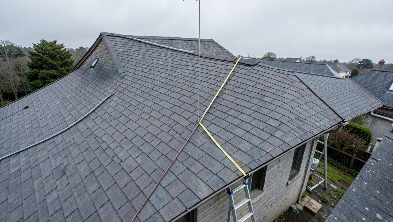 jak zmierzyć dach dwuspadowy