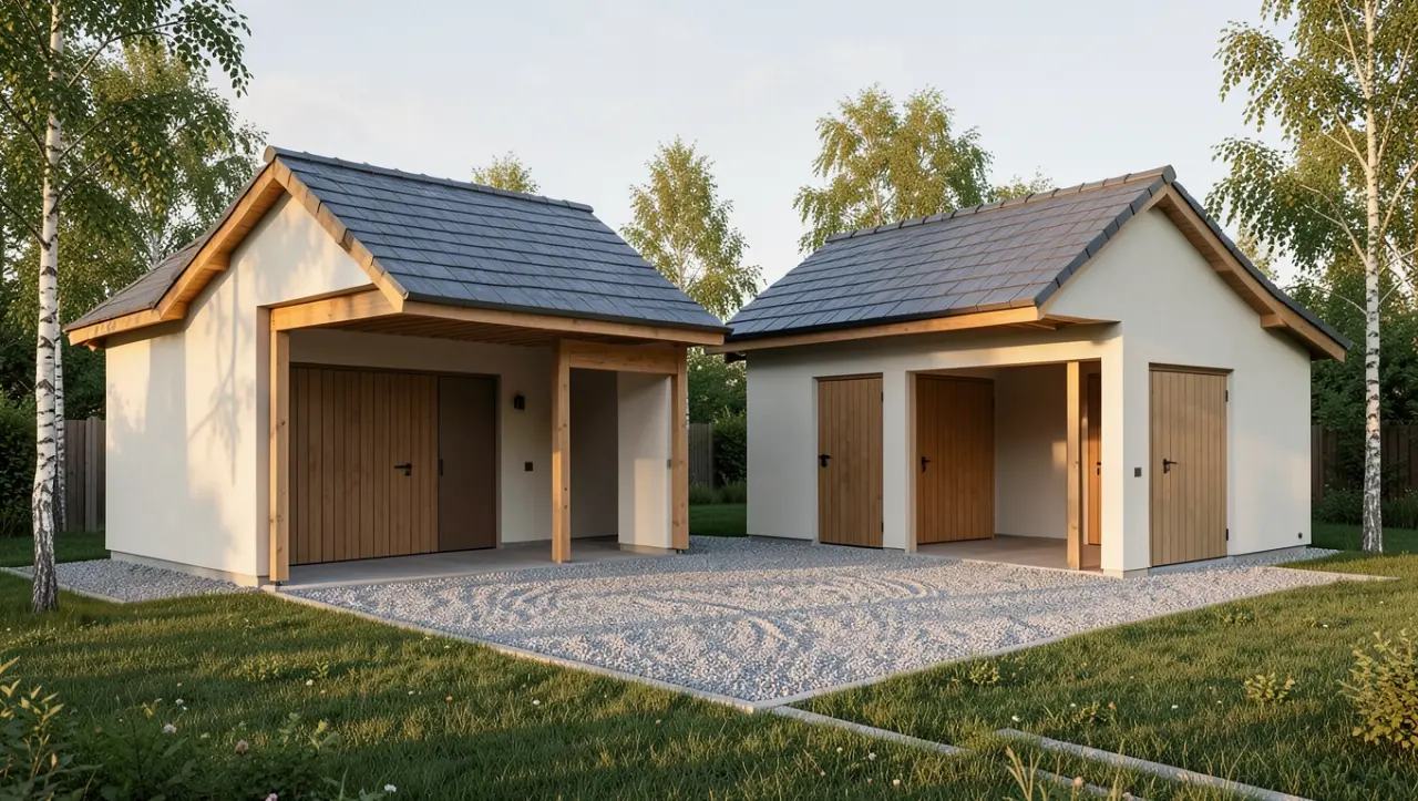 Jakie wymiary i parametry mają gotowe projekty z wiatą?
