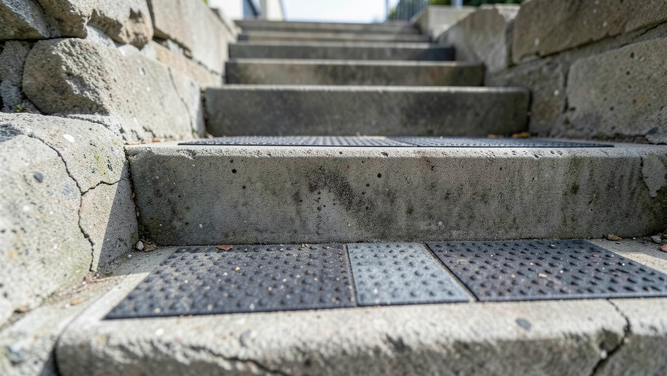 Listwy antypoślizgowe na schody zewnętrzne