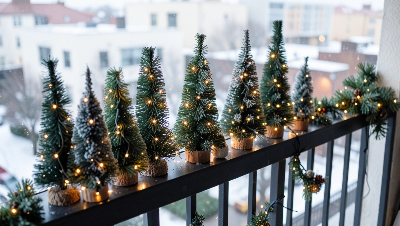 Małe choinki na balkon