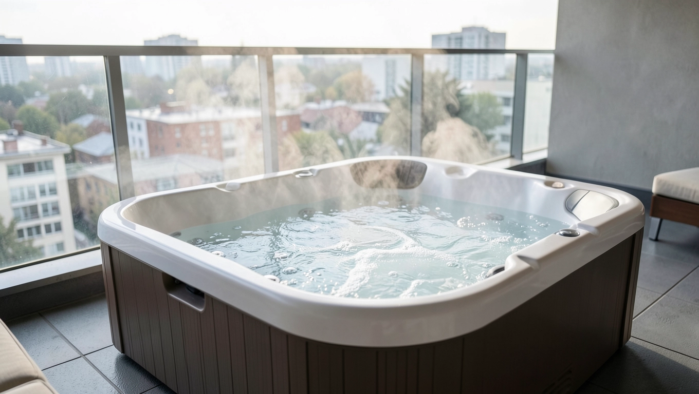 Małe jacuzzi na balkon