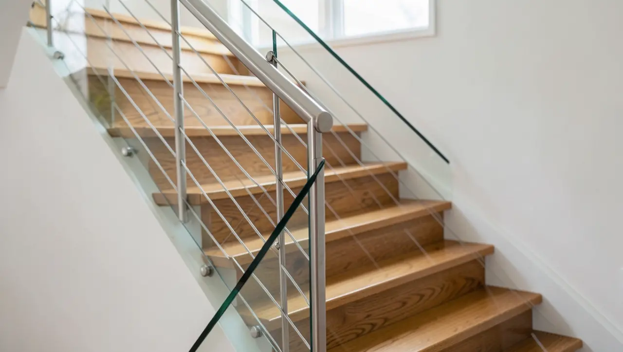 Nowoczesne balustrady na schody wewnętrzne drewniane