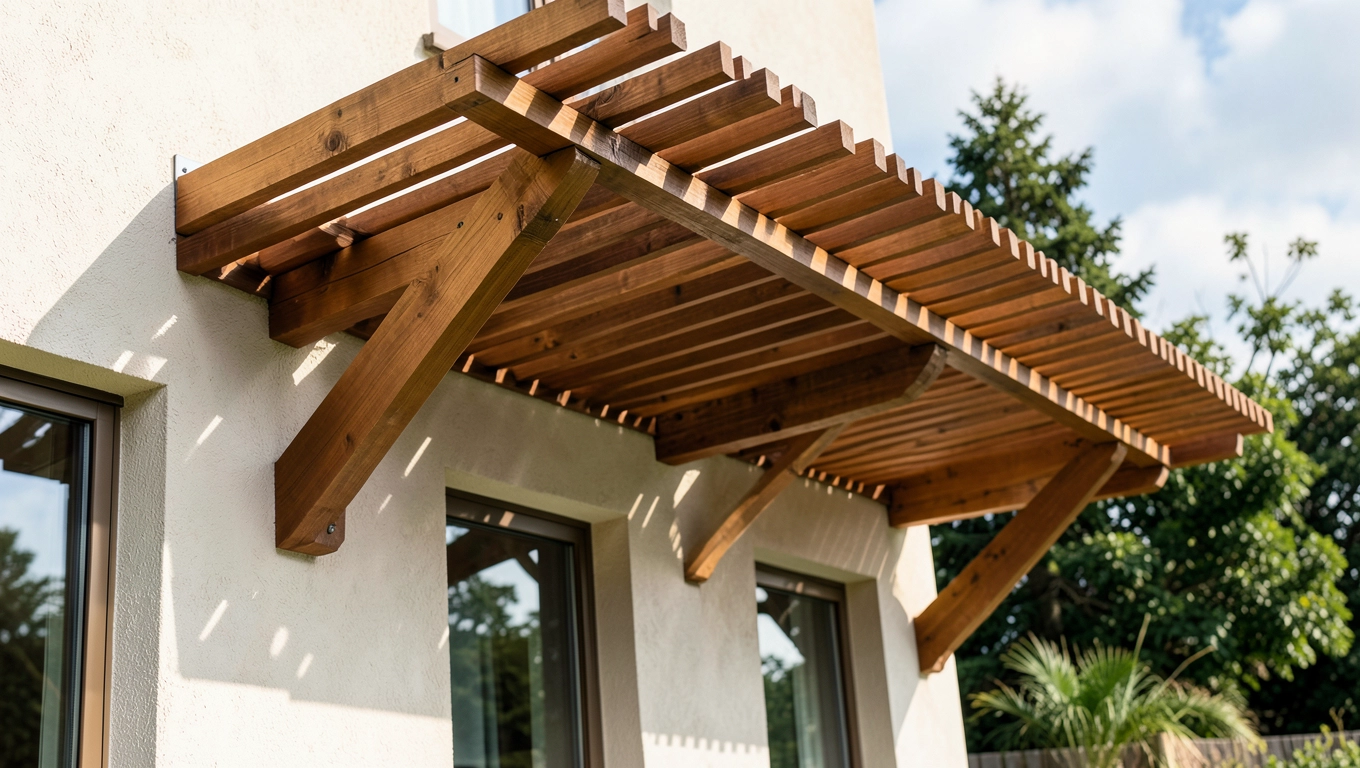 Pergola tarasowa przyścienna na wymiar
