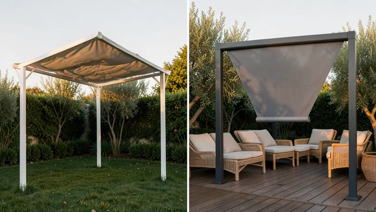 Pergola z przesuwnym dachem czy z napędem: porównanie