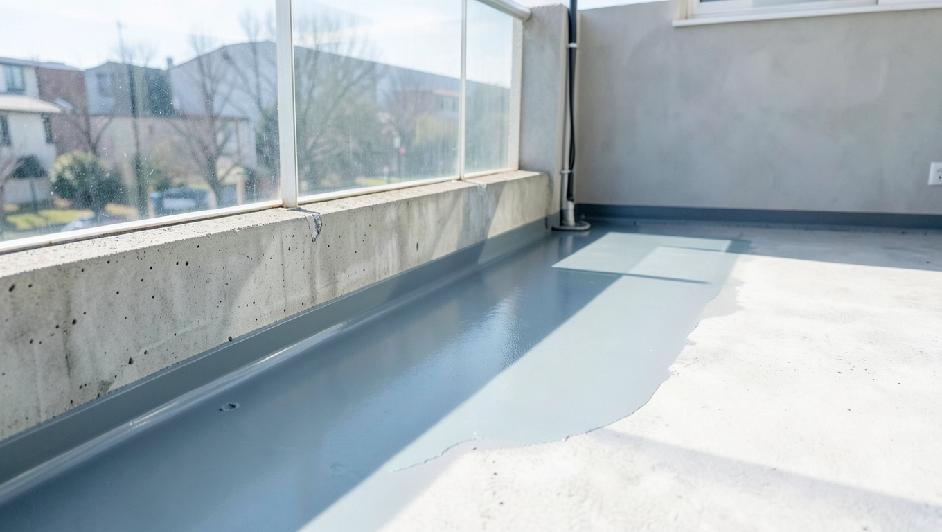 Płynną membrana na balkon