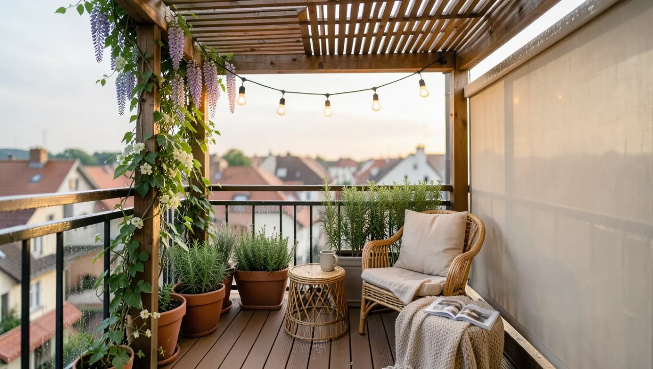 projekt pergoli na balkon katowice