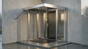aluminiowe zadaszenie nad drzwi