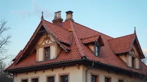 dach dwuspadowy z naczółkami