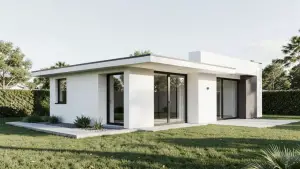Dom parterowy z płaskim dachem do 70m2