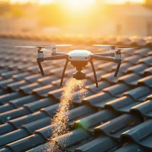 Dron do mycia dachu