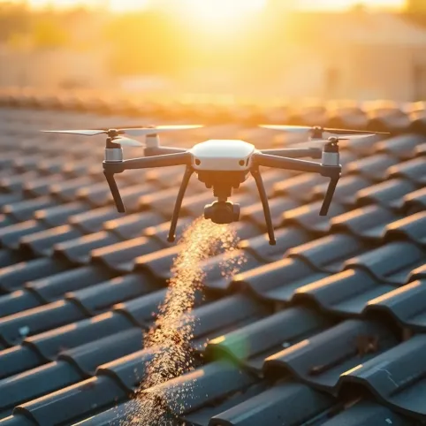 Dron do mycia dachu