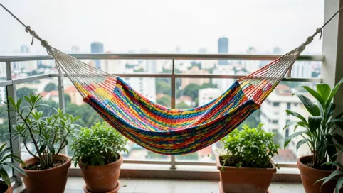 Hamak brazylijski na balkon