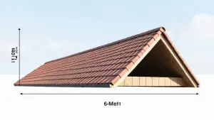 Jaki spadek dachu na 6 metrach