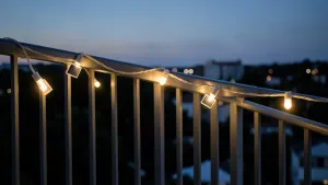 LAMPKI LED na balkon solarne
