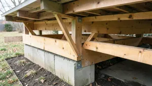 Legary pod taras jaki rozstaw