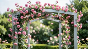 Nowoczesna Pergola na róże
