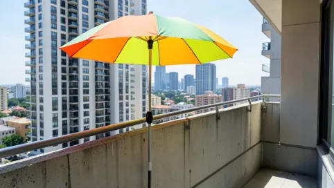 Parasol Na Balkon W Bloku