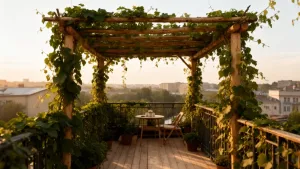 pergola balkon diy