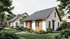 Projekty domów z dachem jednospadowym na wąską działkę
