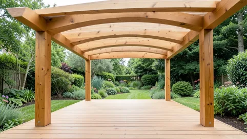 zadaszenia tarasów z drewna klejonego