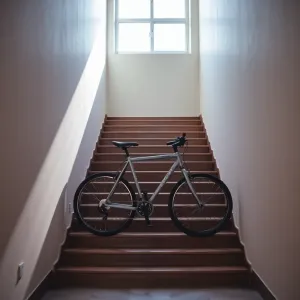 Zakaz stawiania rowerów na klatce schodowej