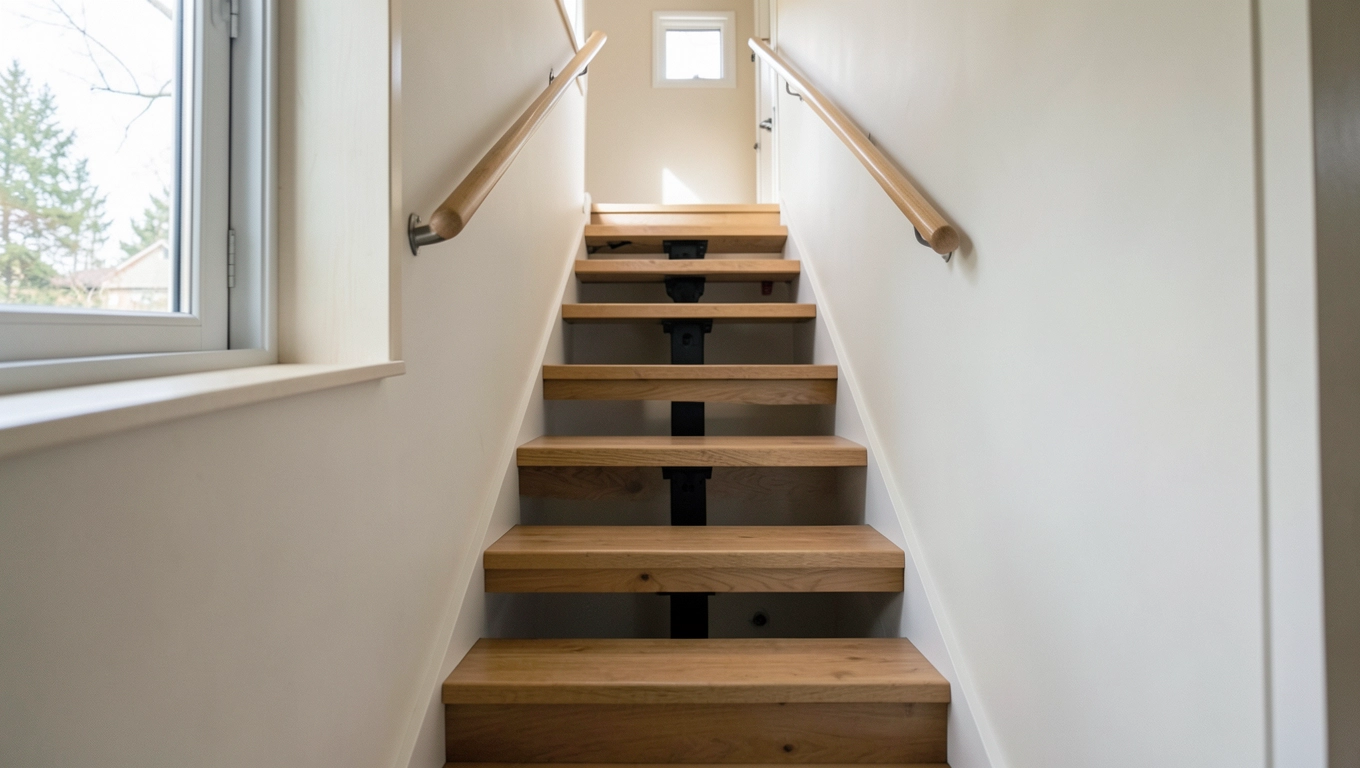 Schody w domku 35m2