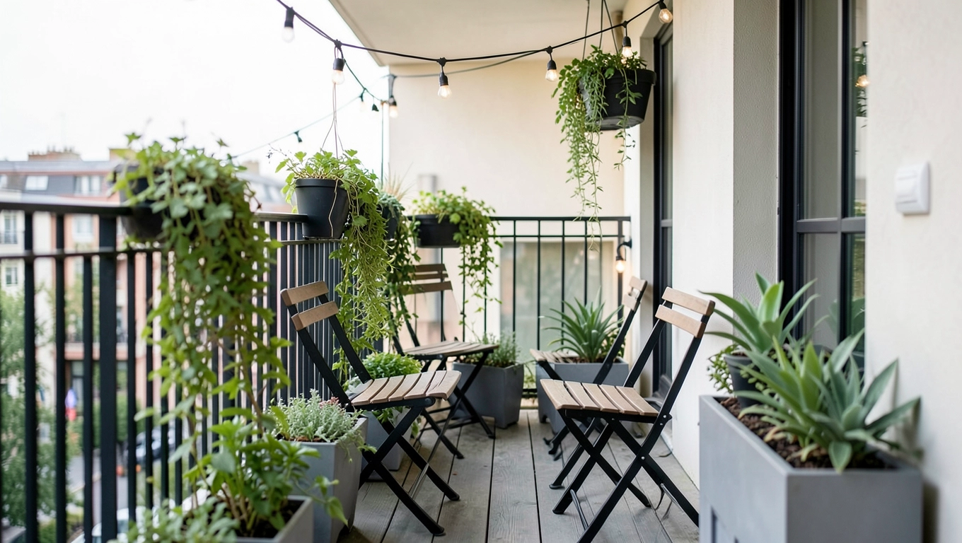 Wąski balkon inspiracje